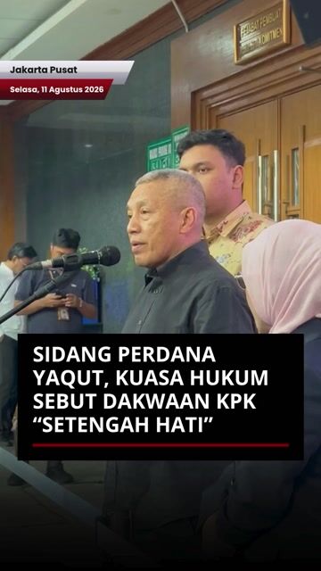 Sidang Perdana Yaqut, Kuasa Hukum Sebut Dakwaan KPK “Setengah Hati”