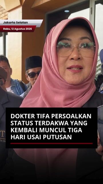 Dokter Tifa Persoalkan Status Terdakwa yang Kembali Muncul Tiga Hari Usai Putusan